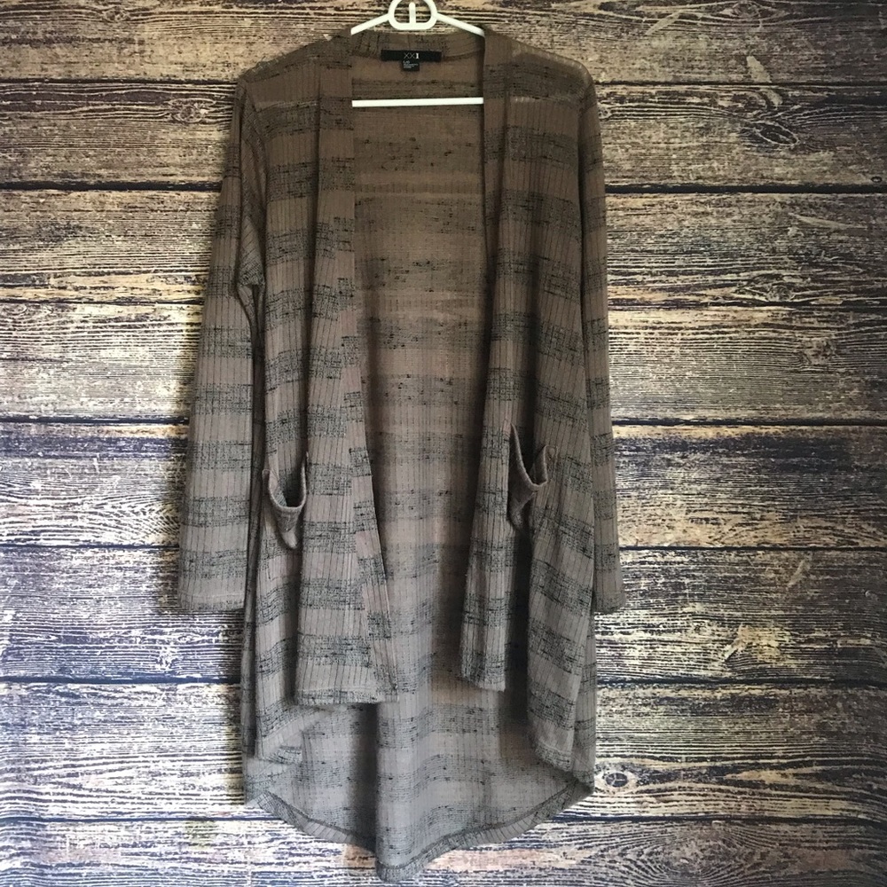 Forever 21 High Low Heather Cardigan